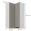 Skrinka do kuchyne Luna claygrey/biely 60x60 GN-108 2F (90°),3