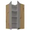 Skrinka do kuchyne Luna claygrey/artisan 60x60 GN-108 2F (90°),2