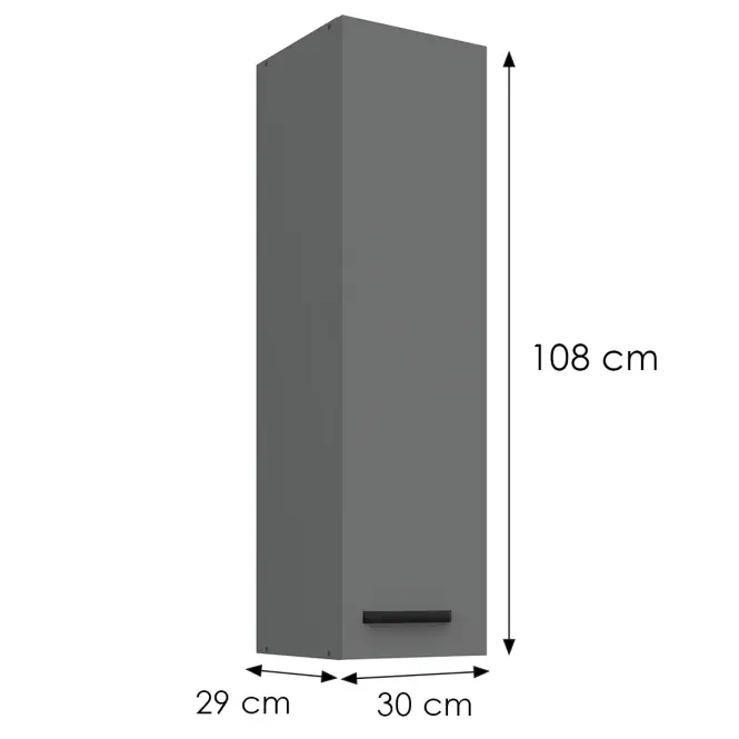Skrinka do kuchyne Nessa antracit 30G-108 1F