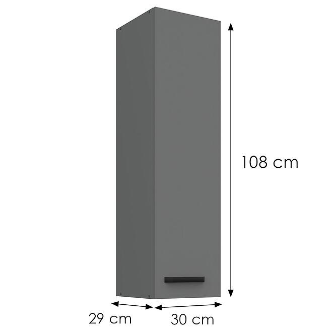 Skrinka do kuchyne Nessa antracit 30G-108 1F,3