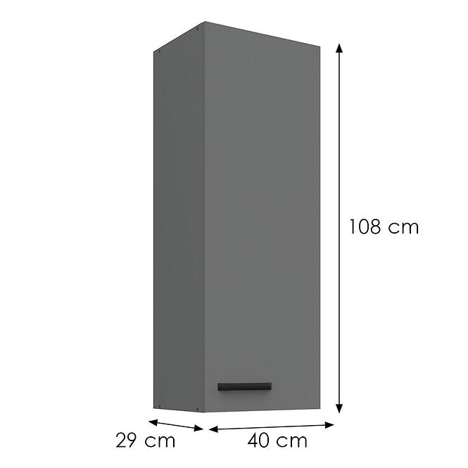 Skrinka do kuchyne Nessa antracit 40G-108 1F,3