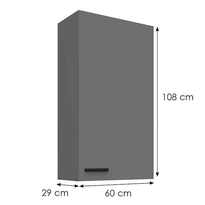 Skrinka do kuchyne Nessa antracit 60G-108 1F,3