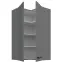 Skrinka do kuchyne Nessa antracit 60x60 GN-108 2F (90°),2