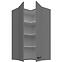 Skrinka do kuchyne Nessa antracit 60x60 GN-108 2F (90°),2