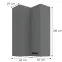 Skrinka do kuchyne Nessa antracit 60x60 GN-108 2F (90°),3