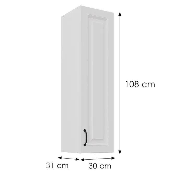 Skrinka do kuchyne Stilo biely matná/biely 30G-108 1F