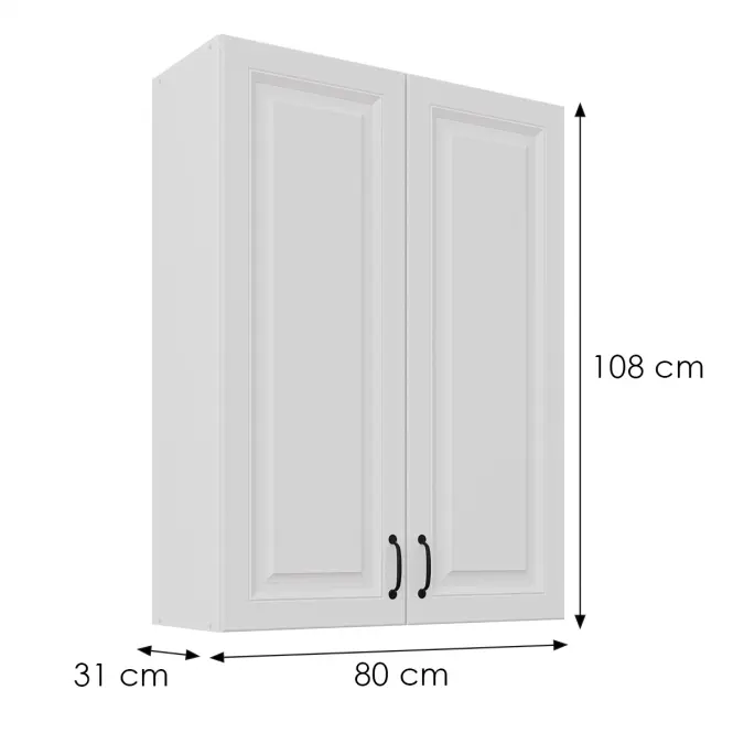 Skrinka do kuchyne Stilo biely matná/biely 80G-108 2F