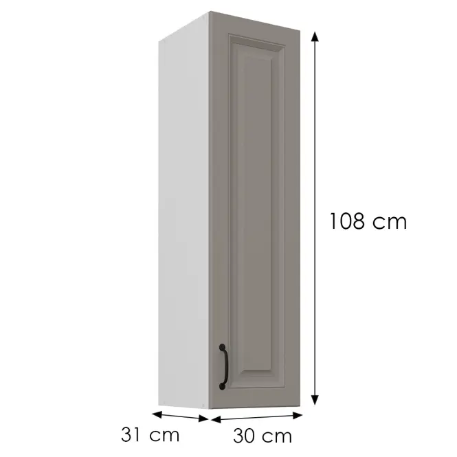 Skrinka do kuchyne Stilo claygrey/biely 30G-108 1F