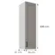 Skrinka do kuchyne Stilo claygrey/biely 30G-108 1F,3