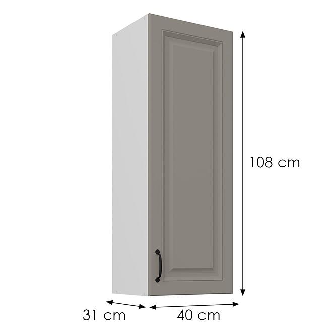 Skrinka do kuchyne Stilo claygrey/biely 40G-108 1F,3
