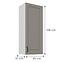 Skrinka do kuchyne Stilo claygrey/biely 45G-108 1F,3