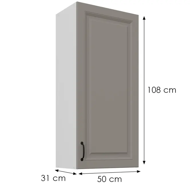 Skrinka do kuchyne Stilo claygrey/biely 50G-108 1F