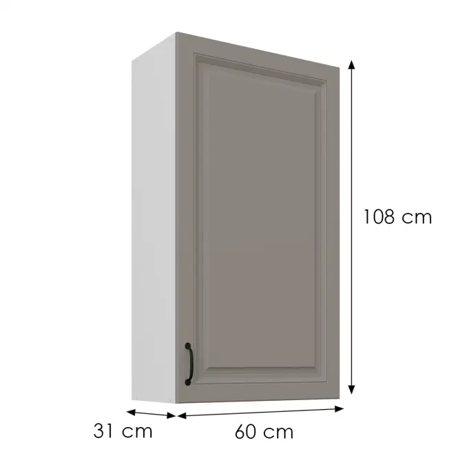 Skrinka do kuchyne Stilo claygrey/biely 60G-108 1F
