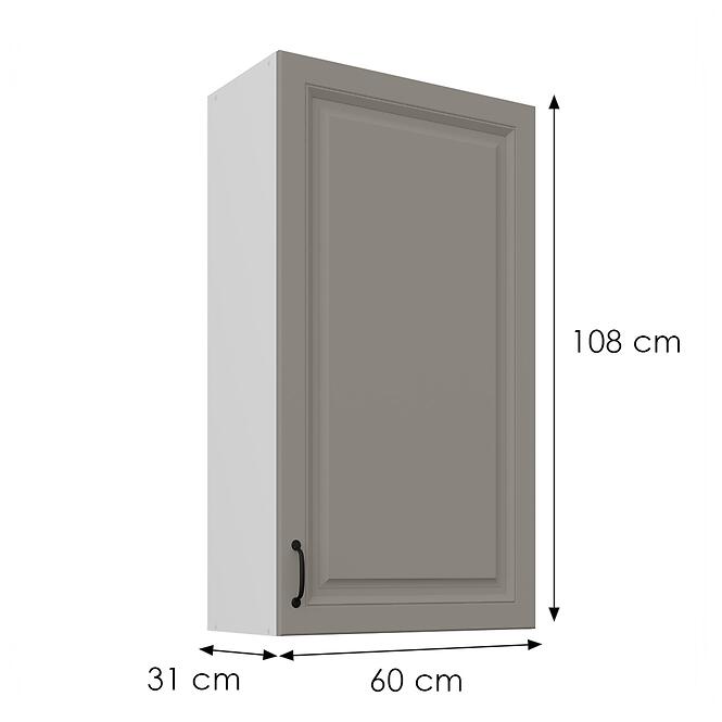 Skrinka do kuchyne Stilo claygrey/biely 60G-108 1F,3