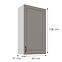 Skrinka do kuchyne Stilo claygrey/biely 60G-108 1F,3