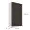 Skrinka do kuchyne Stilo grafit matná/biely 60G-108 1F,3