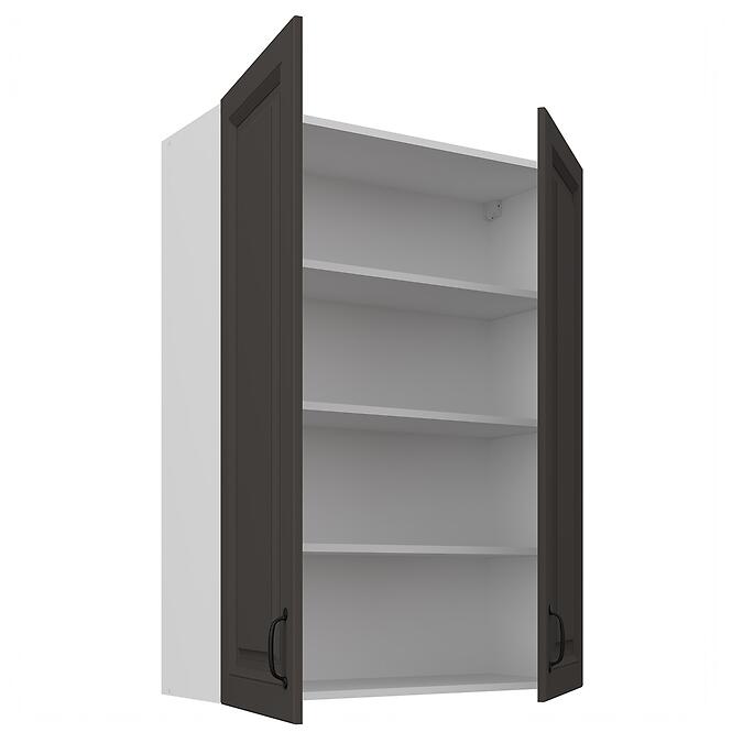 Skrinka do kuchyne Stilo grafit matná/biely 80G-108 2F,2