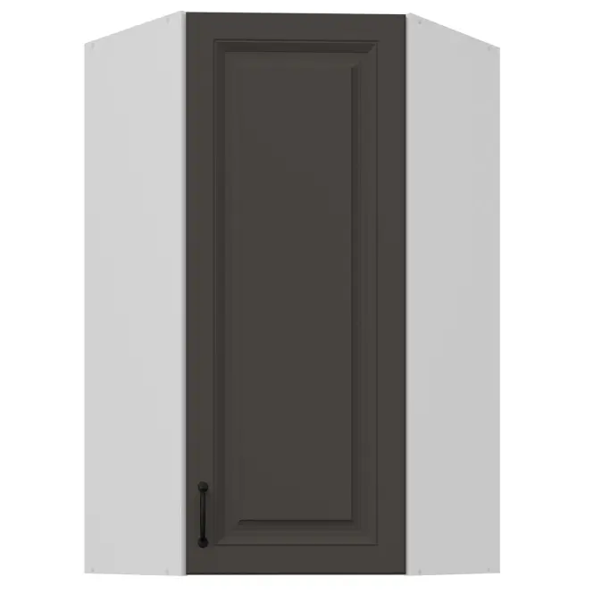 Skrinka do kuchyne Stilo grafit matná/biely 60x60 GN-108 1F (45°)