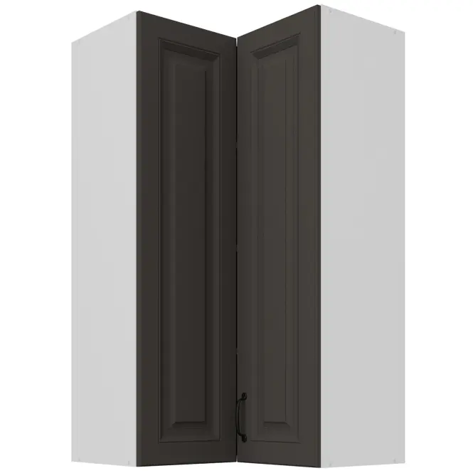 Skrinka do kuchyne Stilo grafit matná/biely 60x60 GN-108 2F (90°)