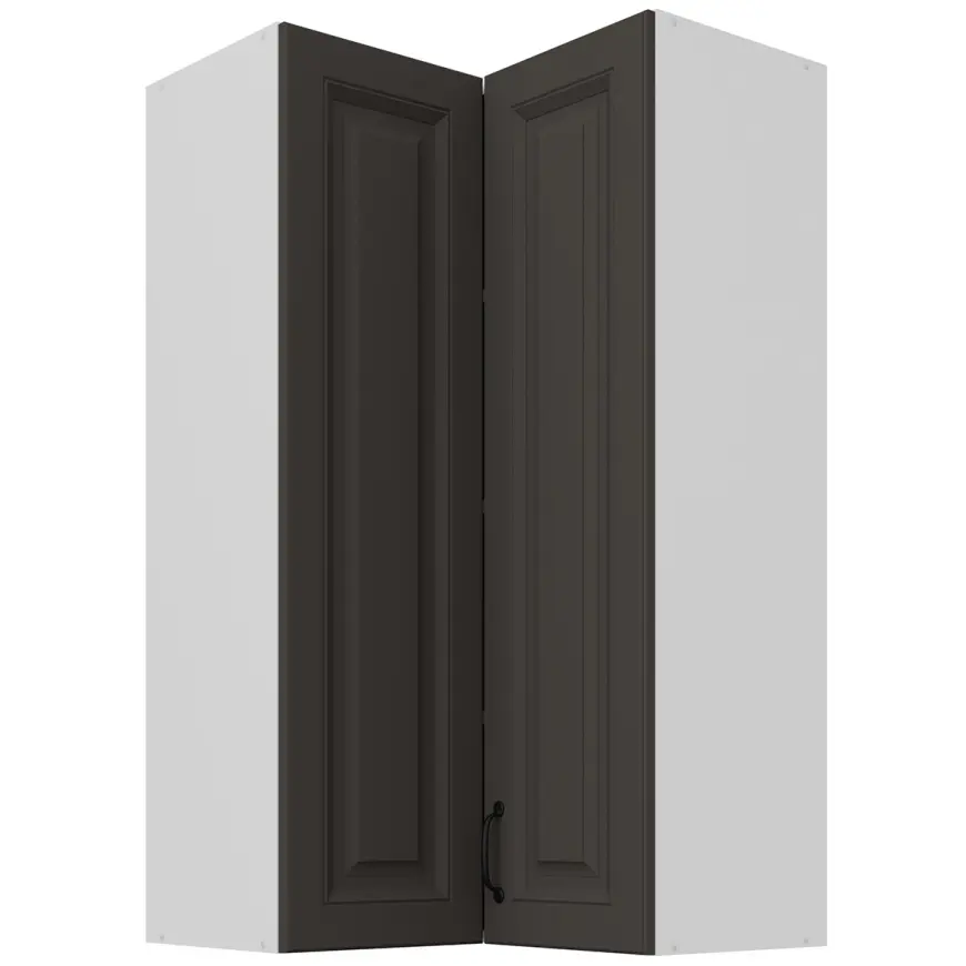 Skrinka do kuchyne Stilo grafit matná/biely 60x60 GN-108 2F (90°)
