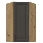 Skrinka do kuchyne Stilo grafit matná/artisan 60x60 GN-108 1F (45°)