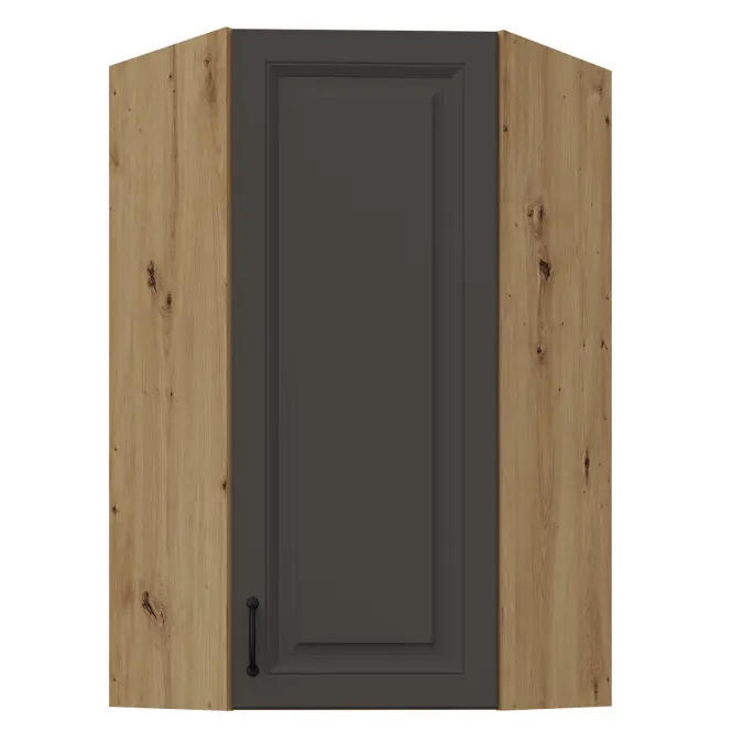 Skrinka do kuchyne Stilo grafit matná/artisan 60x60 GN-108 1F (45°)