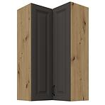 Skrinka do kuchyne Stilo grafit matná/artisan 60x60 GN-108 2F (90°)