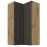 Skrinka do kuchyne Stilo grafit matná/artisan 60x60 GN-108 2F (90°)