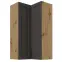 Skrinka do kuchyne Stilo grafit matná/artisan 60x60 GN-108 2F (90°)
