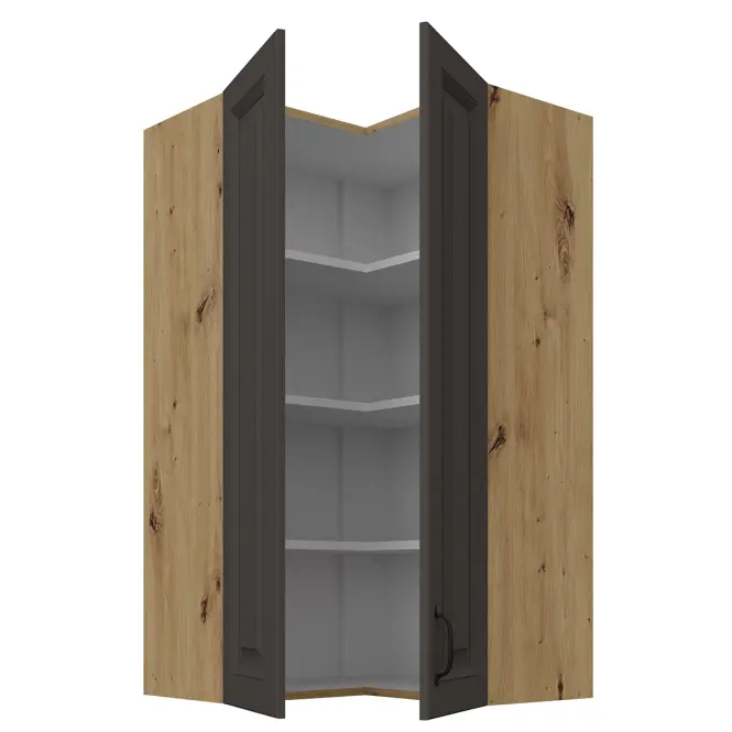 Skrinka do kuchyne Stilo grafit matná/artisan 60x60 GN-108 2F (90°)