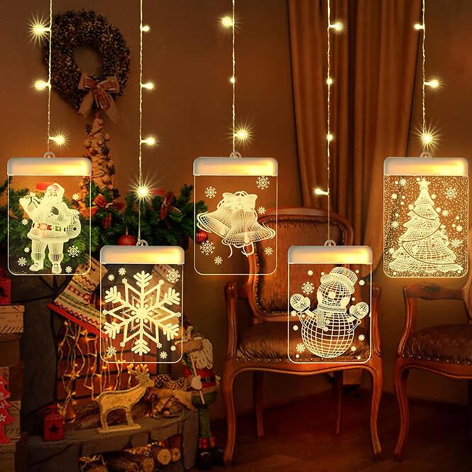Svetelná clona LED 22l 5 ks na batérie