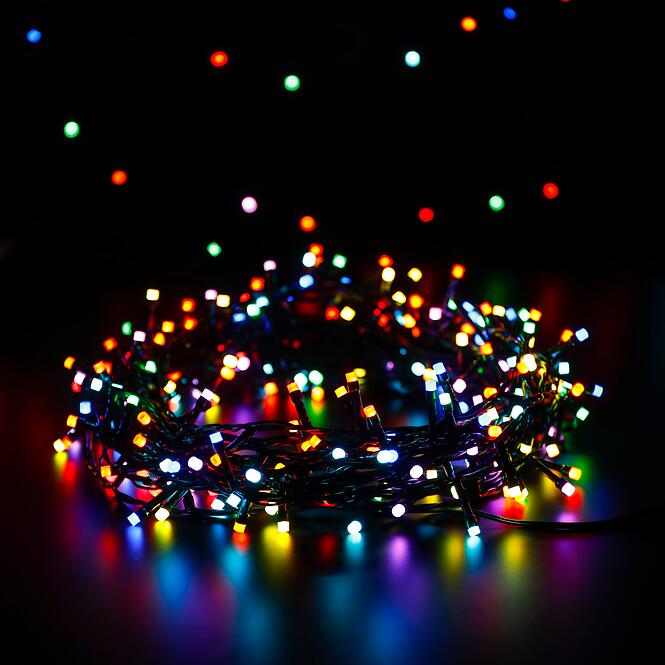 Vianočné LED svetielka 200l vonkajšie s programami a multif. efekty 39/25/le,9