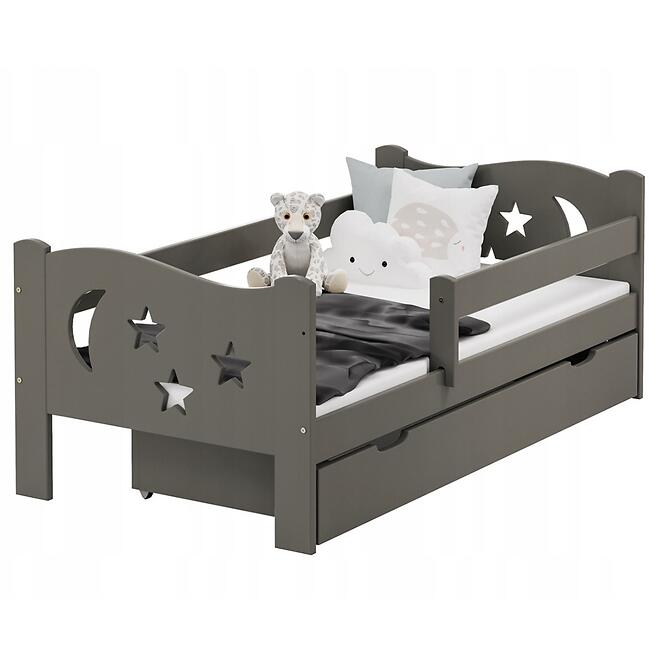 Posteľ Mikołaj 80/140 Mat Sivá