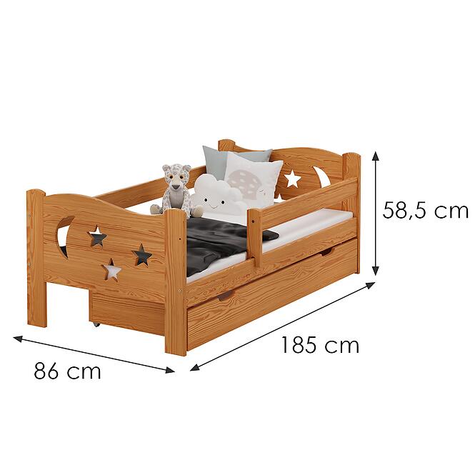 Posteľ Mikołaj 80/180 Jelša,2