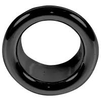 Rozeta umývadlová čierna fi25 mm
