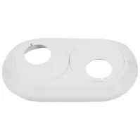Dvojitá rozeta 22 mm biela