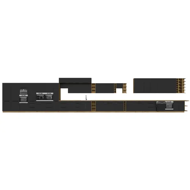 Kuchynská skrinka Aria-Bl/Ar Anti Fingerprint 80g-72 2f