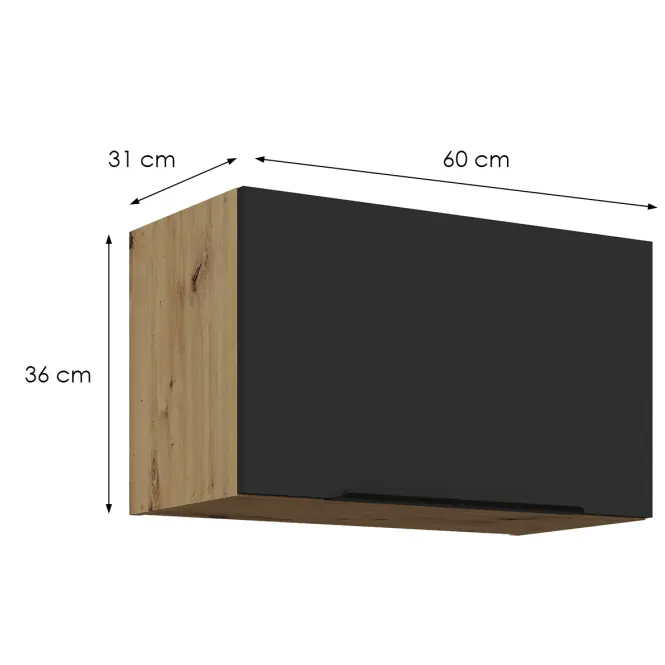 Kuchynská skrinka Aria-Bl/Ar Anti Fingerprint 60gu-36 1f