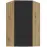 Kuchynská skrinka Aria-Bl/Ar Anti Fingerprint 60x60 Gn-108 1f (45°)