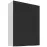 Kuchynská skrinka Aria-Bl/Wh Anti Fingerprint 80g-108 2f