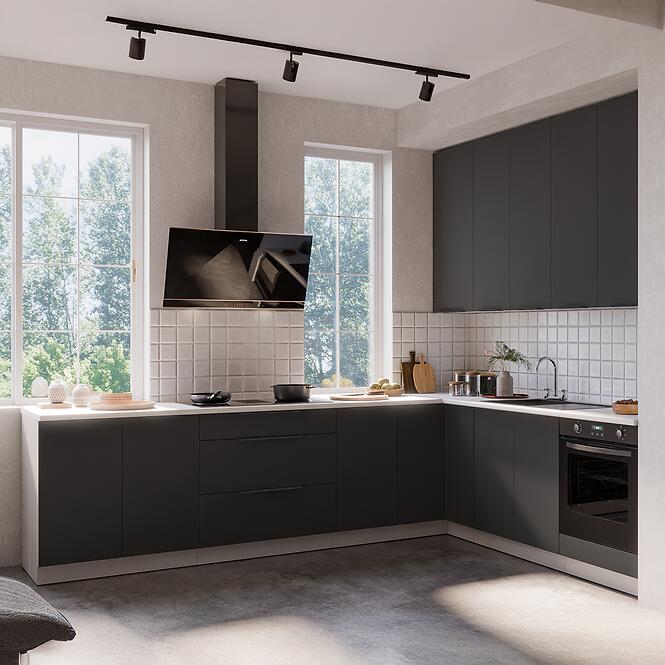 Kuchynská skrinka Aria-Bl/Wh Anti Fingerprint 60g-72 1f