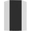 Kuchynská skrinka Aria-Bl/Wh Anti Fingerprint 60x60 Gn-108 1f (45°)