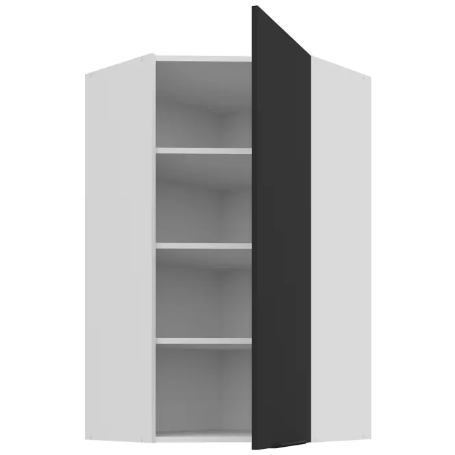 Kuchynská skrinka Aria-Bl/Wh Anti Fingerprint 60x60 Gn-108 1f (45°)