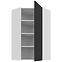 Kuchynská skrinka Aria-Bl/Wh Anti Fingerprint 60x60 Gn-108 1f (45°),3