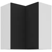 Kuchynská skrinka Aria-Bl/Wh Anti Fingerprint 60x60 Gn-72 2f (90°)