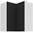 Kuchynská skrinka Aria-Bl/Wh Anti Fingerprint 60x60 Gn-72 2f (90°)