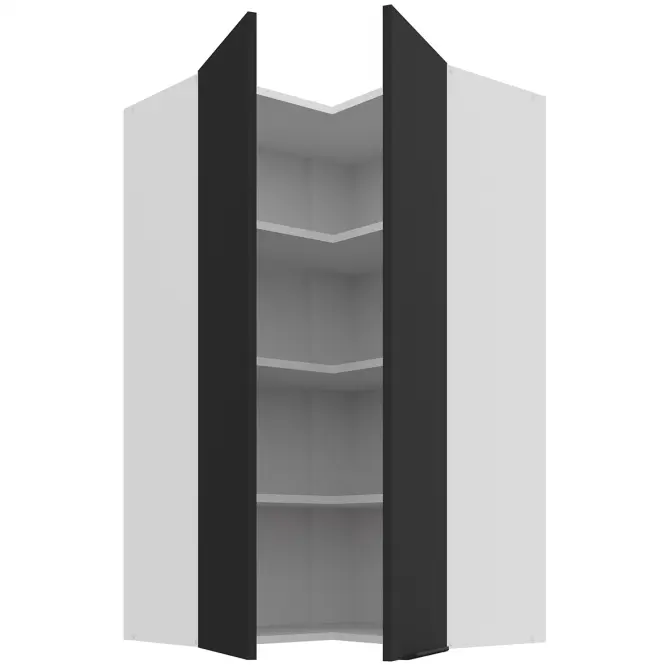 Kuchynská skrinka Aria-Bl/Wh Anti Fingerprint 60x60 Gn-108 2f (90°)