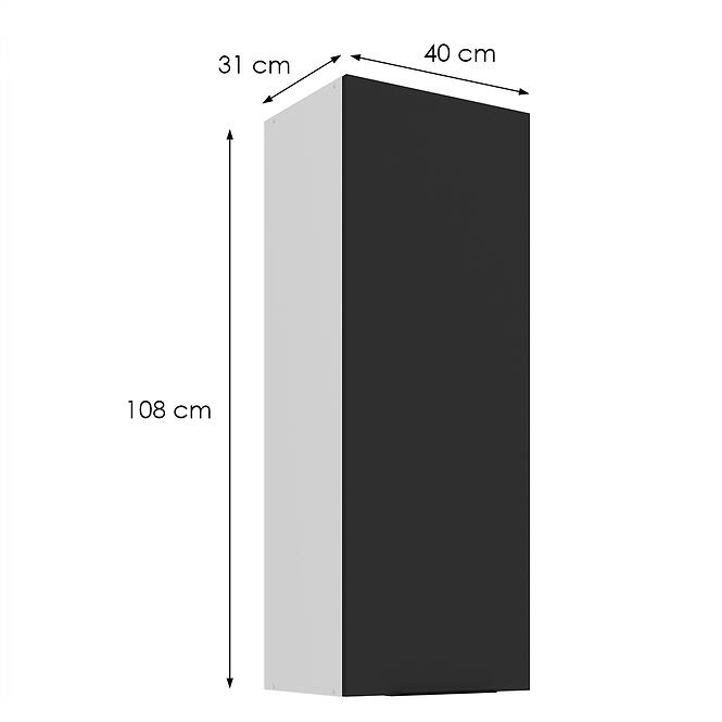 Kuchynská skrinka Aria-Bl/Wh Anti Fingerprint 40g-108 1f