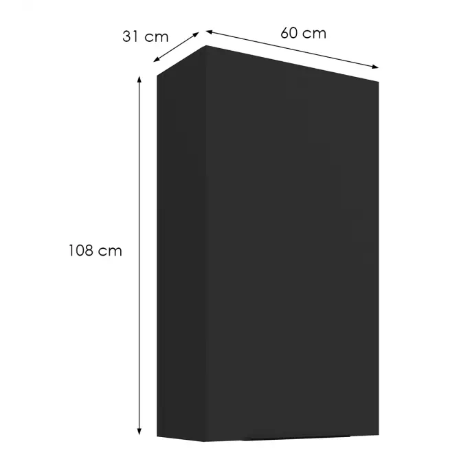 Kuchynská skrinka Aria-Bl/Bl Anti Fingerprint 60g-108 1f