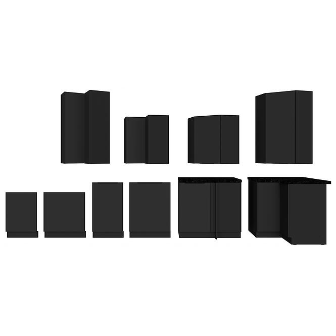 Kuchynská skrinka Aria-Bl/Bl Anti Fingerprint 60x60 Gn-108 1f (45°),11